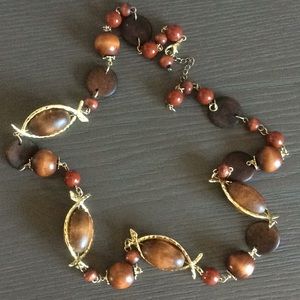 Multicolor Wood Necklace